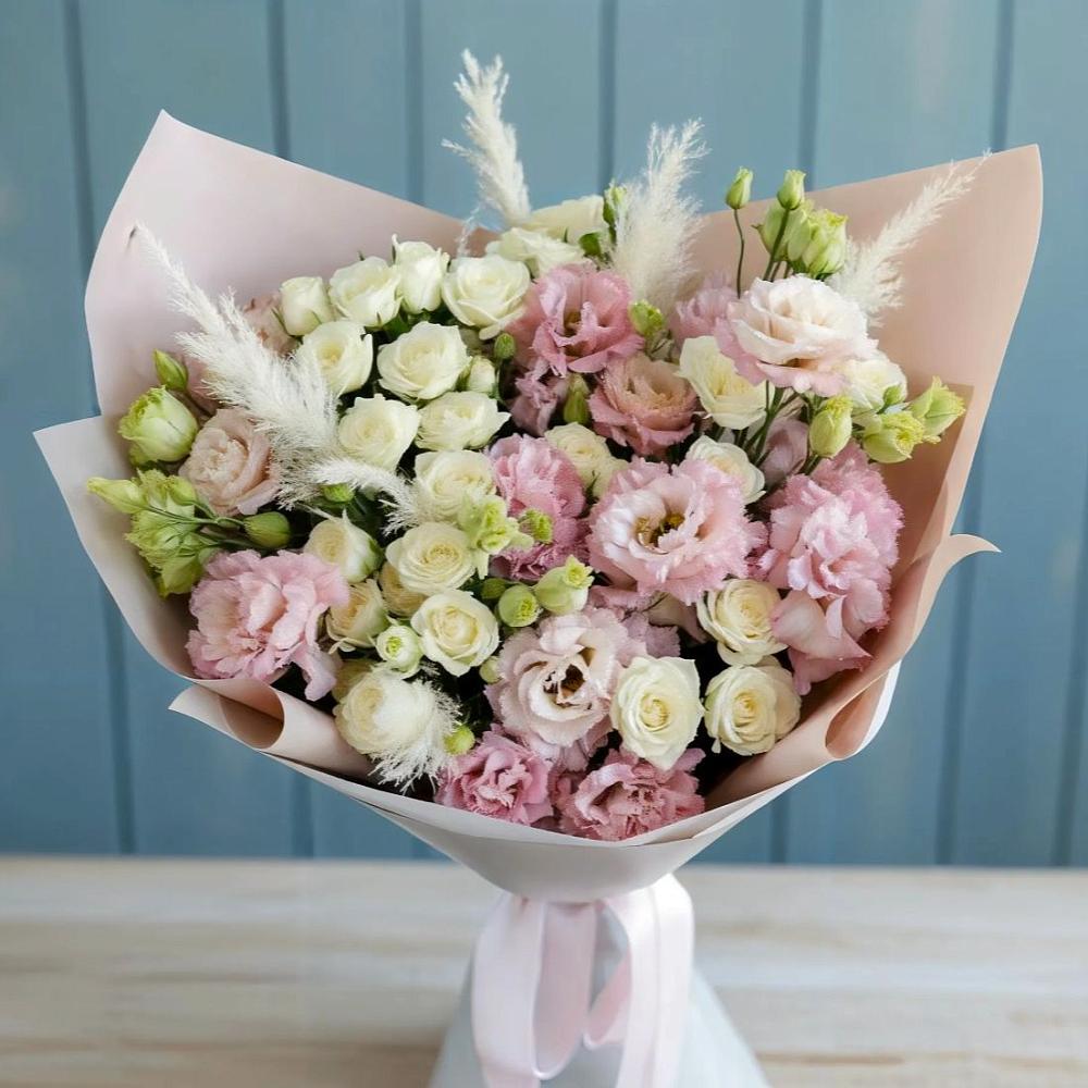 Букет цветов из: Альстромерии и Розы в Сунтаре