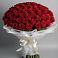 Букет 101 Красная роза Блэк Мэджик в Сунтаре