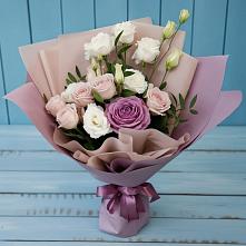 Букет цветов из:  Розы и Лизиантусы в Сунтаре