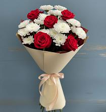 Букет цветов из:  Розы и Хризантемы в Сунтаре