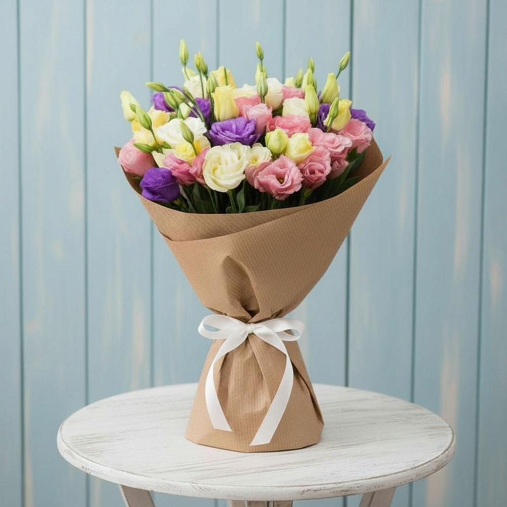 Букет цветов из: Лизиантусы в Сунтаре