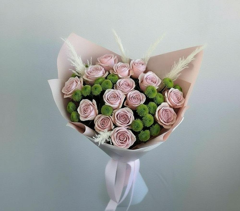 Букет цветов из: Розы и Хризантемы в Сунтаре