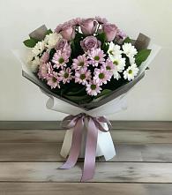 Букет цветов из:  Хризантемы и Розы в Сунтаре