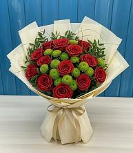 Букет цветов из:  Розы и Хризантемы в Сунтаре