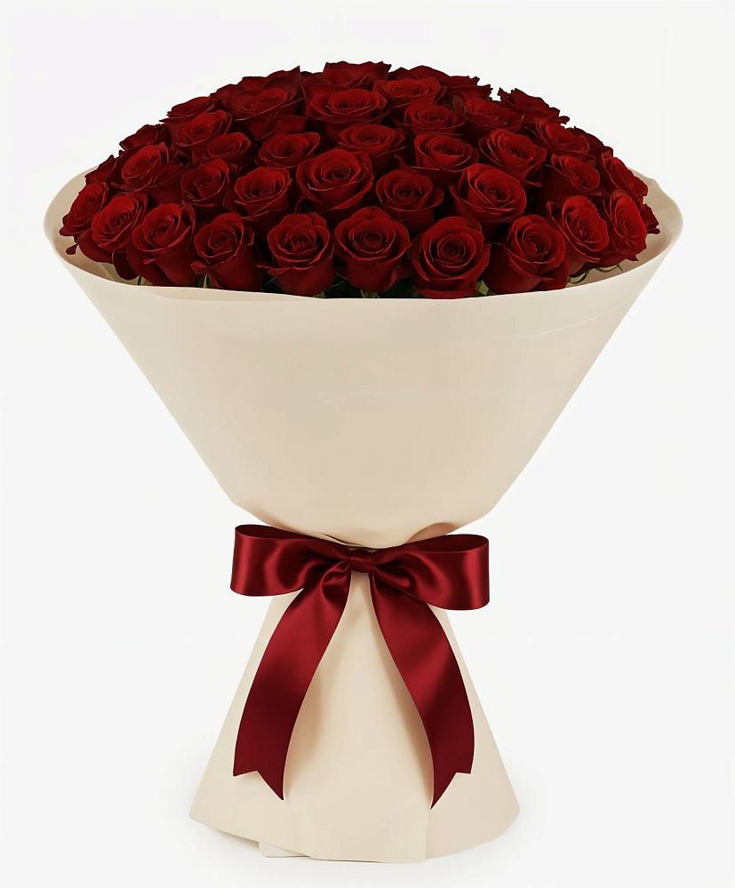 Букет 101 Бордовая роза Блэк Бакарра в Сунтаре