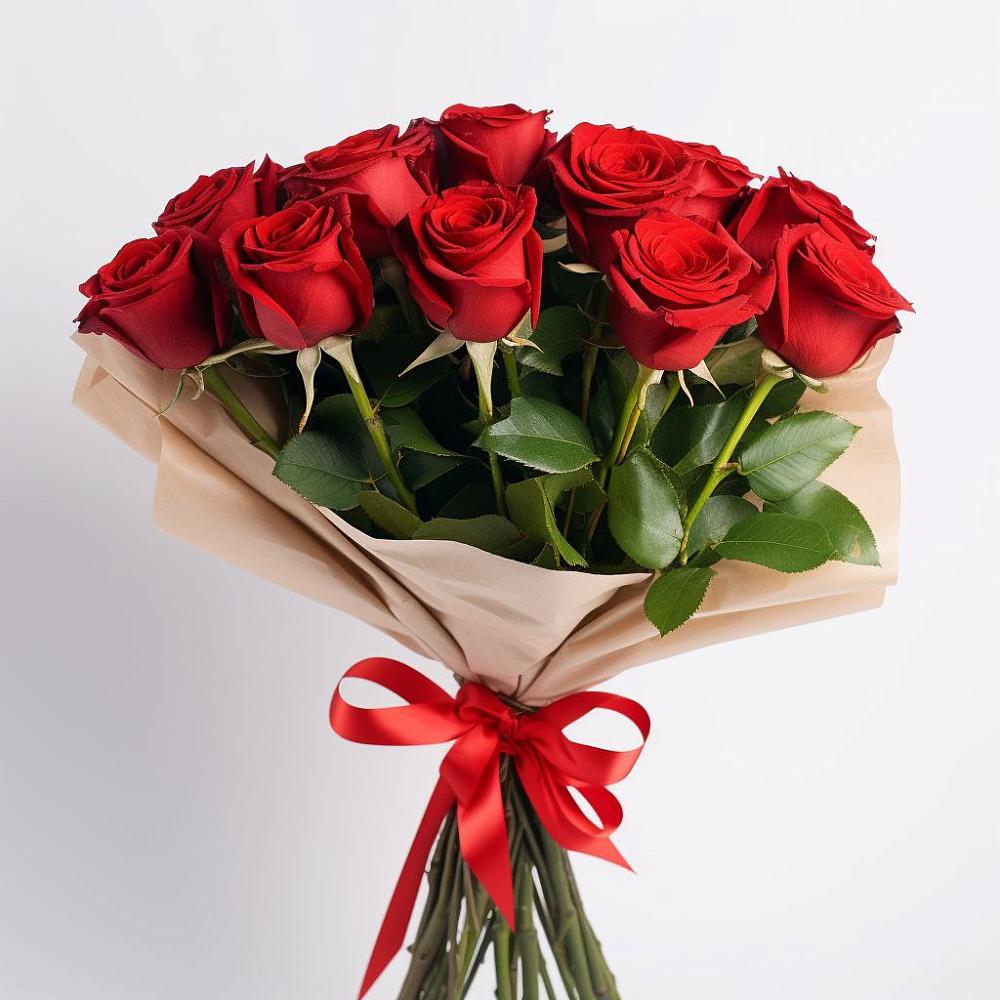 Букет 11 Красных роз Эдлесс Лав в Сунтаре